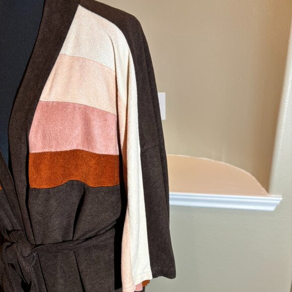 🤎 Sears 80s Retro Vintage Men's Robe One Size Fits All - Picture 8 of 12